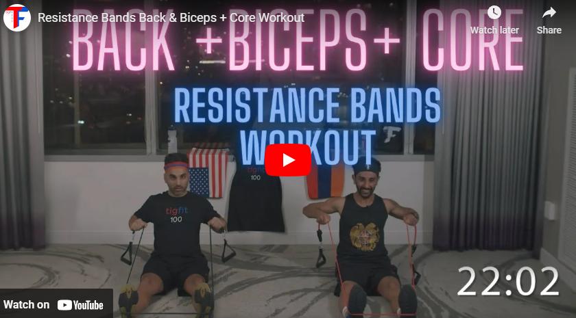 Day 28 Bands: Back & Biceps + Core