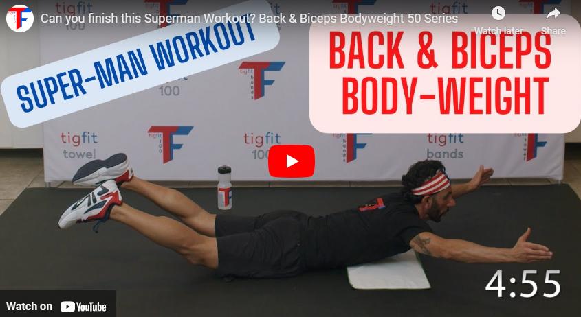 Day 19 Bodyweight: Back & Biceps + Core